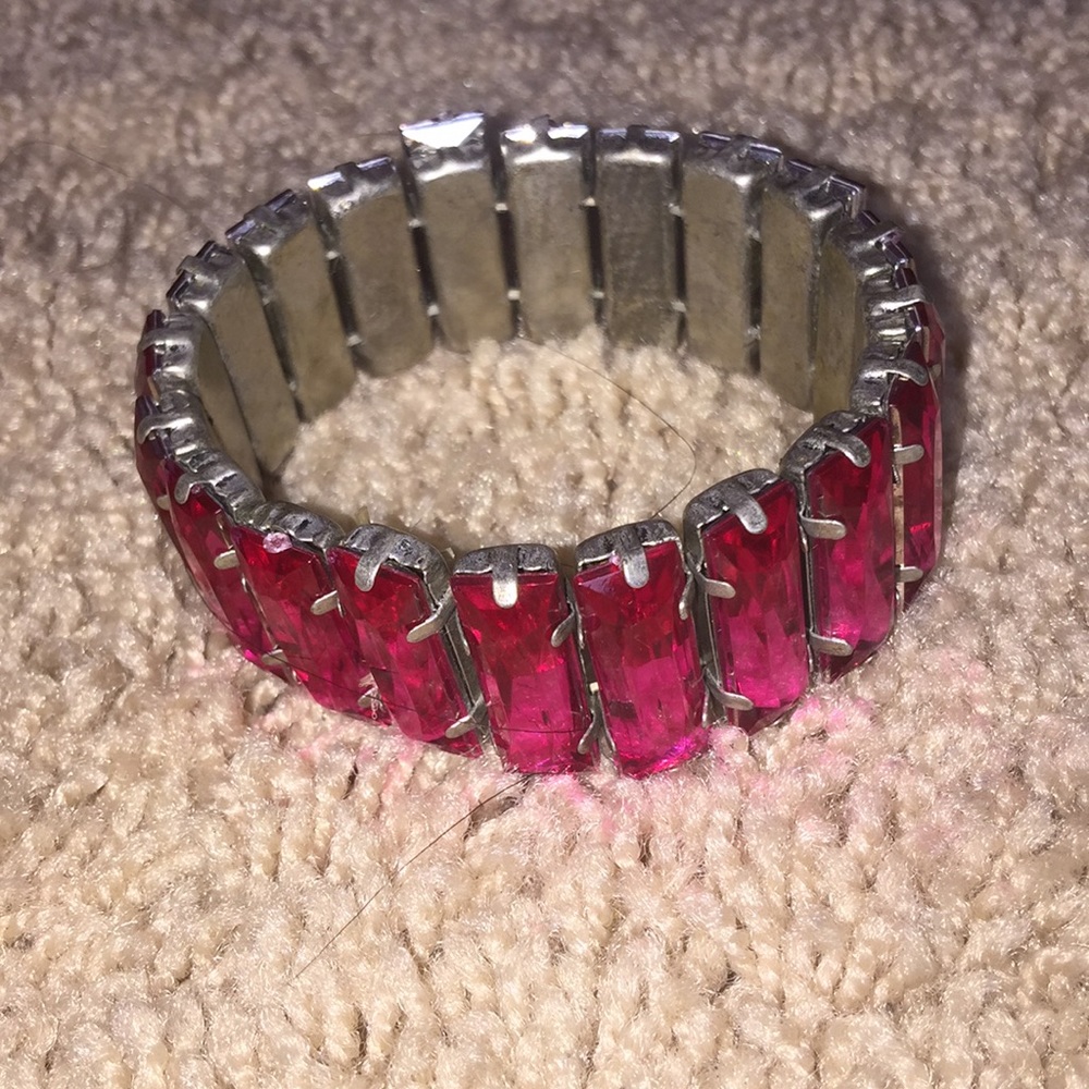 Pink Rhinestone Bracelet